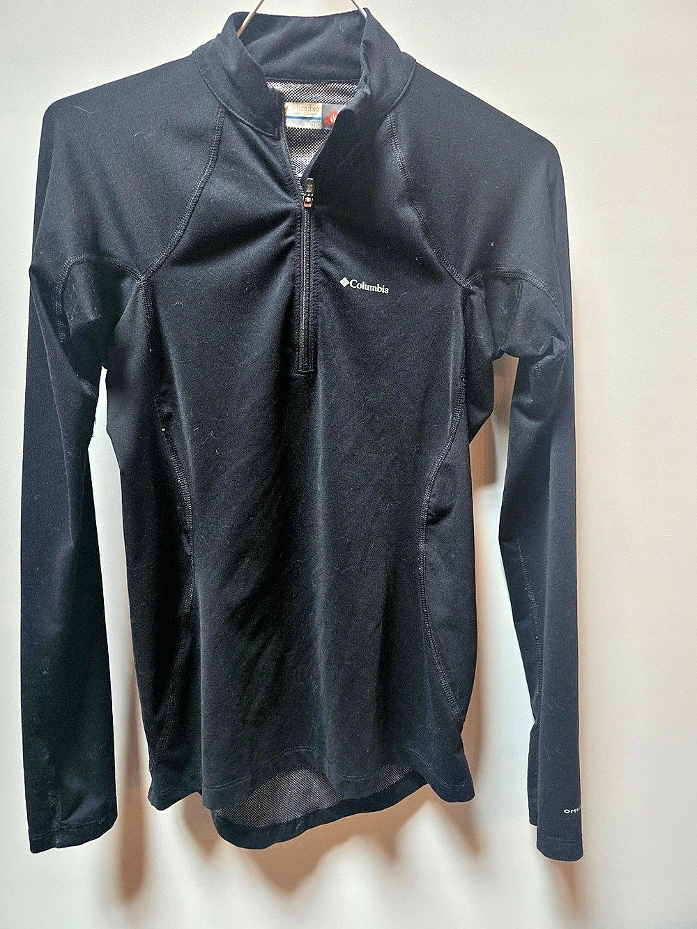 Columbia Omni-Heat Midweight Baselayer Half Zip Women's Black Half-Zip Pullover